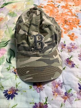 Camo Baseball Cap Red Sox